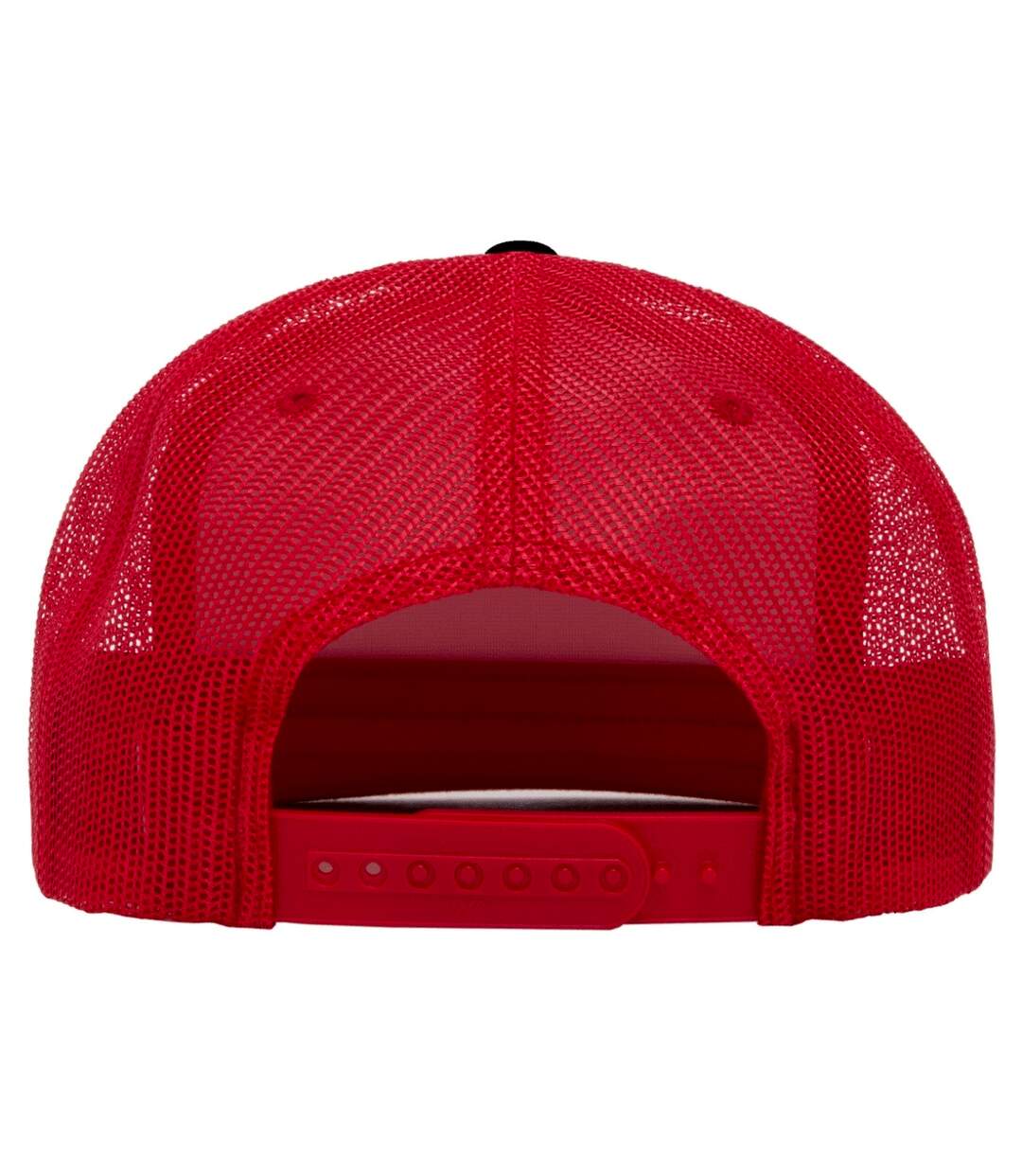 Casquette trucker rouge / blanc / noir Yupoong-2