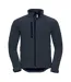 Veste Softshell Résistante À L'eau Et Au Vent Pour Hommes Bleu Marine Russell-1