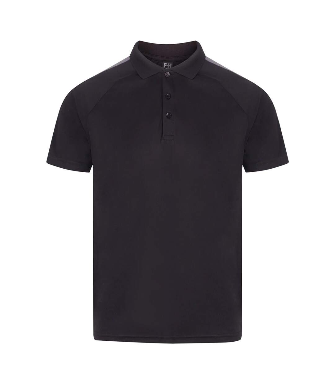 Unisex Adult Team Polo Shirt Black Gunmetal Finden & Hales-1