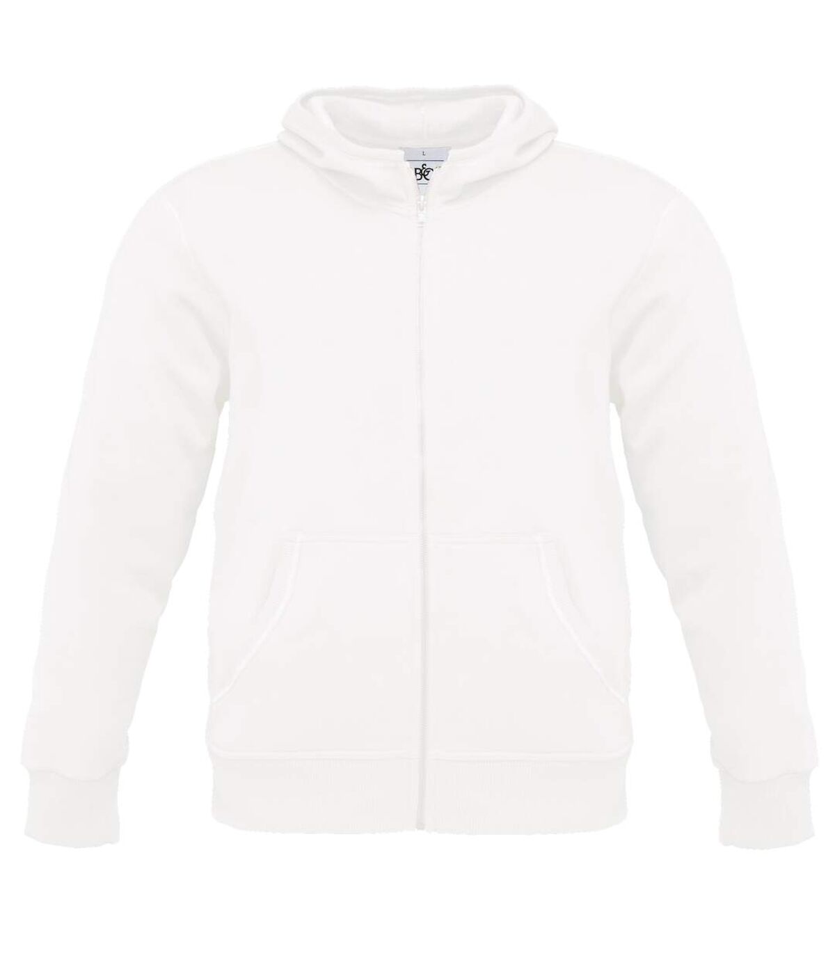 B&C Monster - Sweatshirt à capuche et fermeture zippée - Homme (Blanc) - UTBC2012