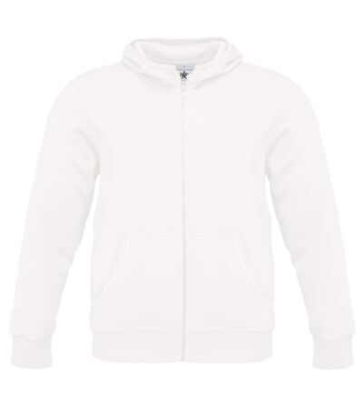 B&C Mens Monster Full Zip Hooded Sweatshirt / Hoodie (White) - UTBC2012