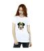 Disney Womens/Ladies Minnie Mouse Happy Christmas Cotton Boyfriend T-Shirt (Blanc) - UTBI39247-2