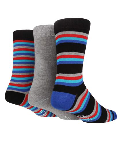 3 Pack Mens Colourful Modern Patterned Bamboo Dress Socks