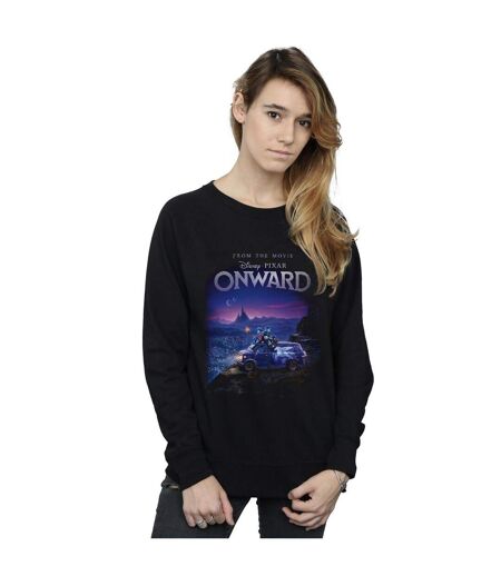 Disney Sweatshirt Onward Poster Art Femmes/Ladies (Noir) - UTBI32334