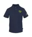Mens Tiger Scratch Logo Polo Shirt Navy Blue Plein Sport-1