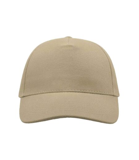 Atlantis Liberty Five Heavy Brush Cotton 5 Panel Cap (Pack of 2) (Khaki) - UTAB436