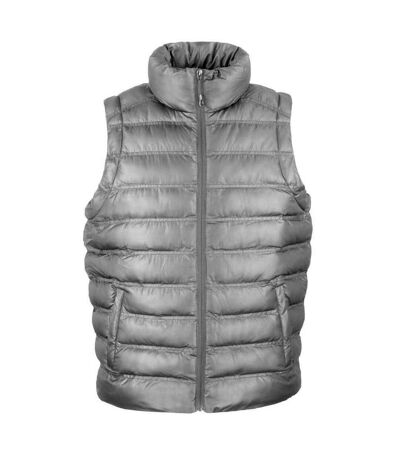 Mens urban ice bird padded gilet frost grey Result