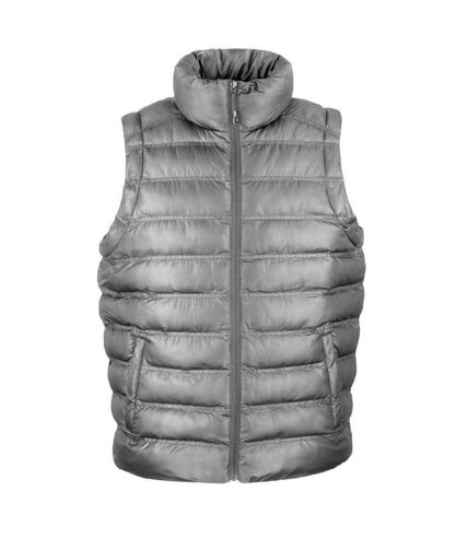 Mens urban ice bird padded gilet frost grey Result