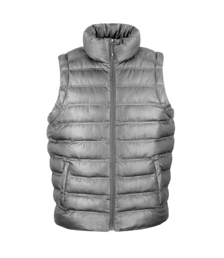 Mens urban ice bird padded gilet frost grey Result