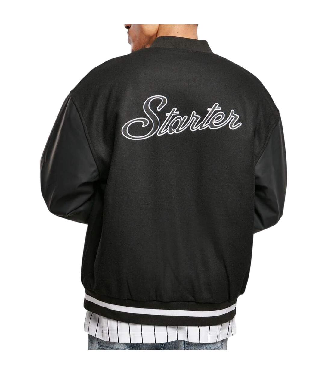 Blouson D´université Homme Noir Starter Black Label-3