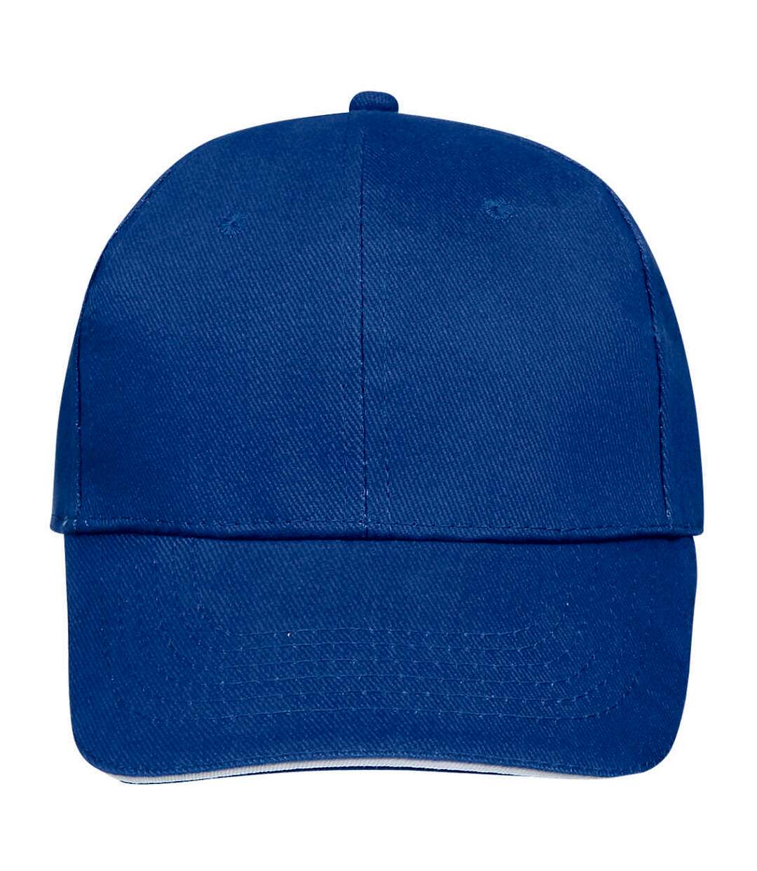 Casquette de baseball buffalo unisexe bleu roi/blanc SOLS-4