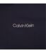 Mens Embroidered Collared Polo Shirt Denim Navy Calvin Klein-4