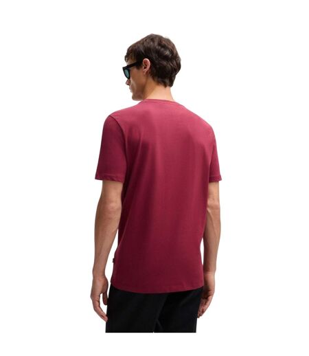 Mens Logo T-shirt Red Boss
