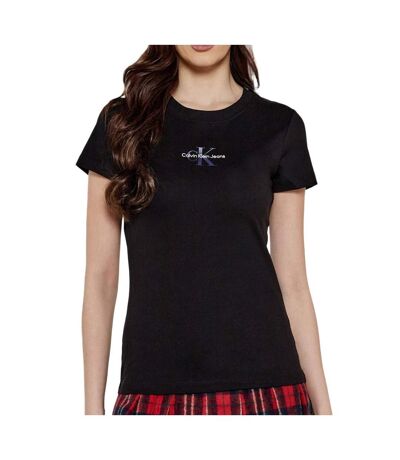 T-shirt noir femme calvin klein jeans gradient - s