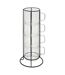 Lot de 4 Mugs sur Rack Mia 30cl Transparent-1