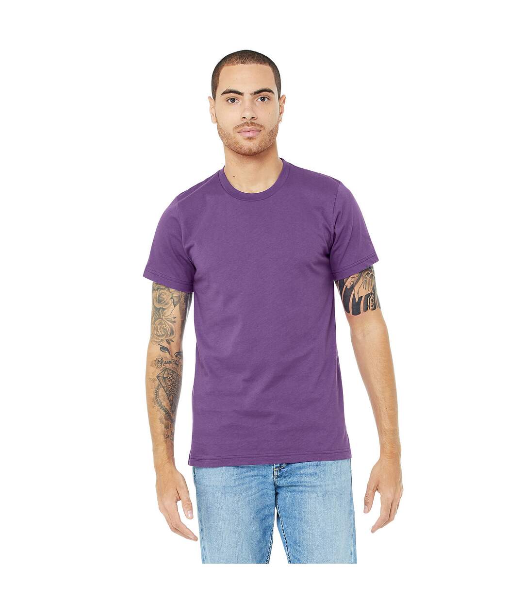 Canvas t-shirt jersey hommes violet royal Bella + Canvas Bella + Canvas