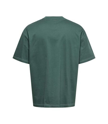 T-Shirt vert homme  only & sons larry life