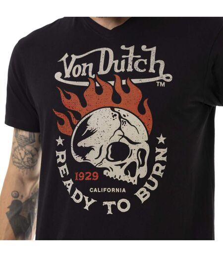 T-shirt homme col rond en jersey print devant Burnd Vondutch