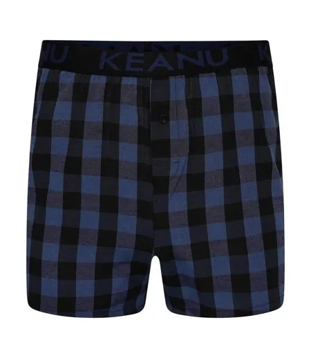 Boxers Motif/style À Carreaux Homme Bordeaux Bleu Blanc Gris Rouge Bleu Roi Noir Keanu