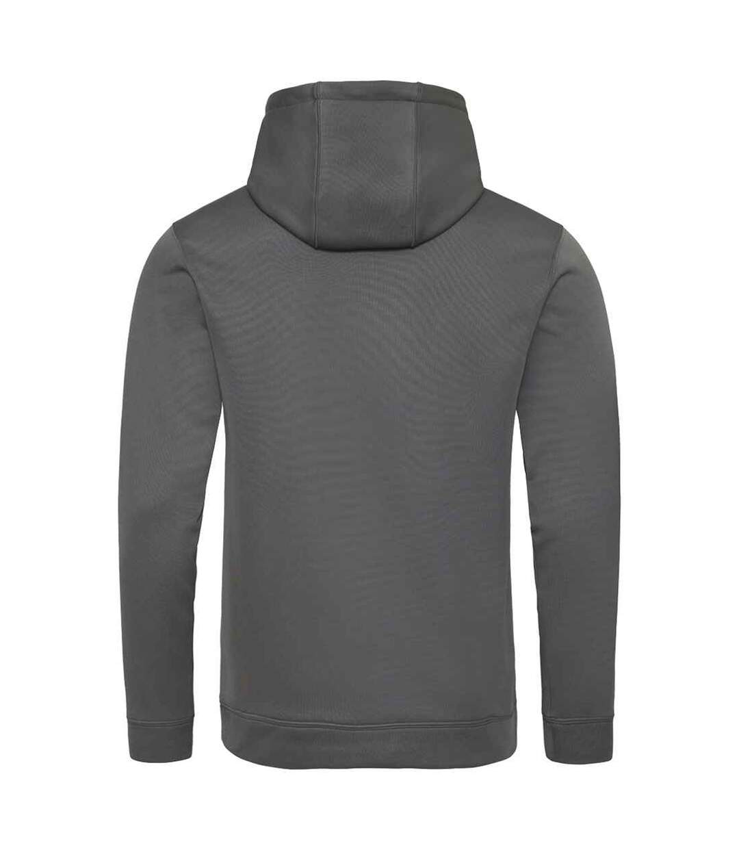 Unisex Adult Polyester Sports Hoodie Steel Grey Awdis-2