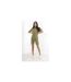 Womens/ladies Manifest Your Dreams Short Loungewear Set Khaki Brave Soul-1