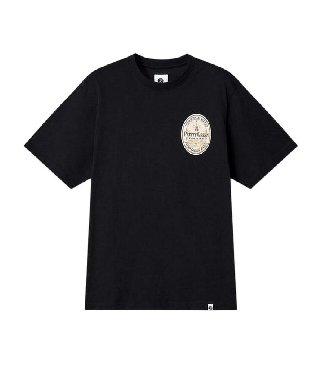 T-shirt Manches Courtes Homme Noir Pretty Green-2