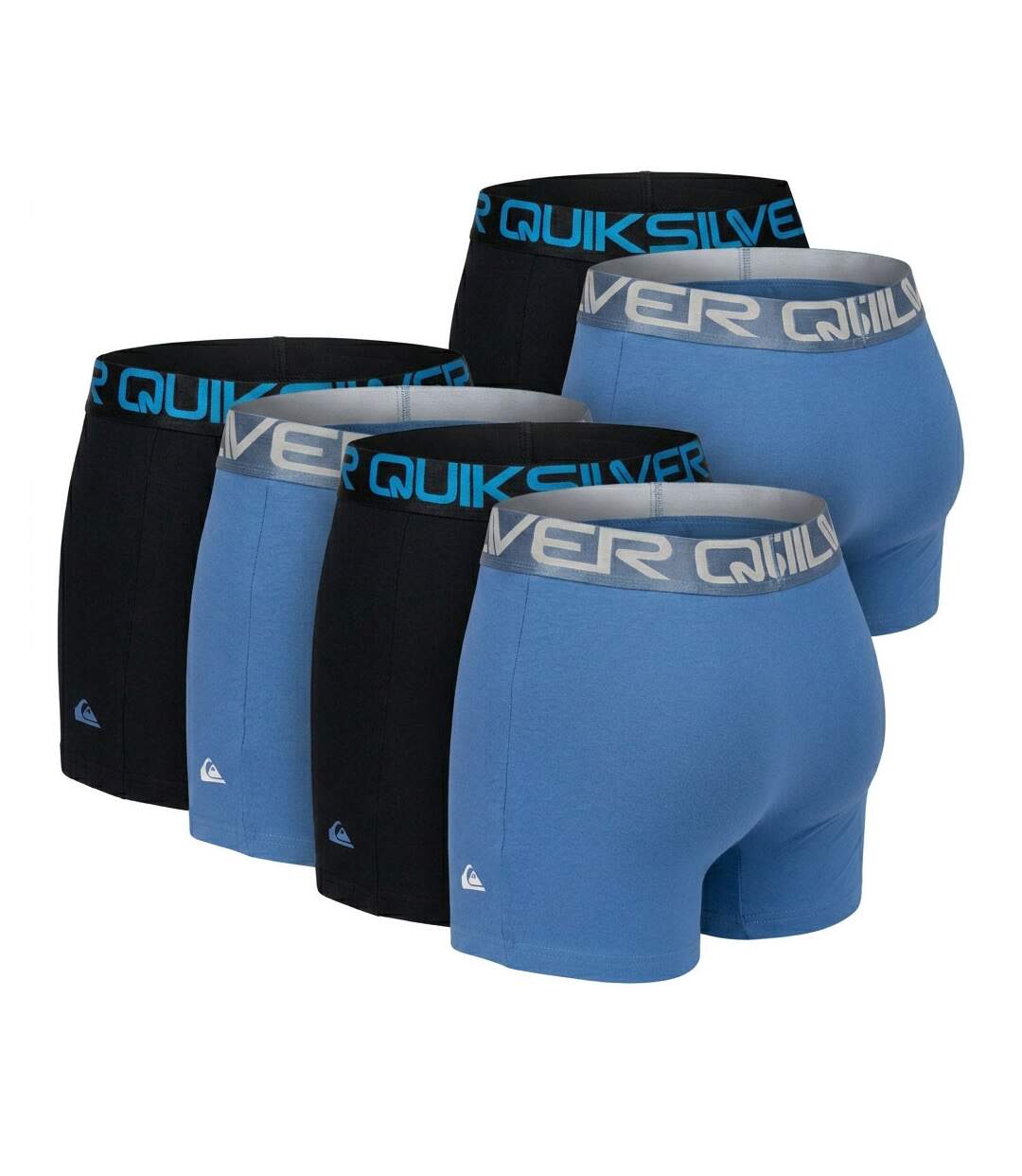 Quiksilver Pack de 6 Boxers Homme Coton Stretch Logo-5