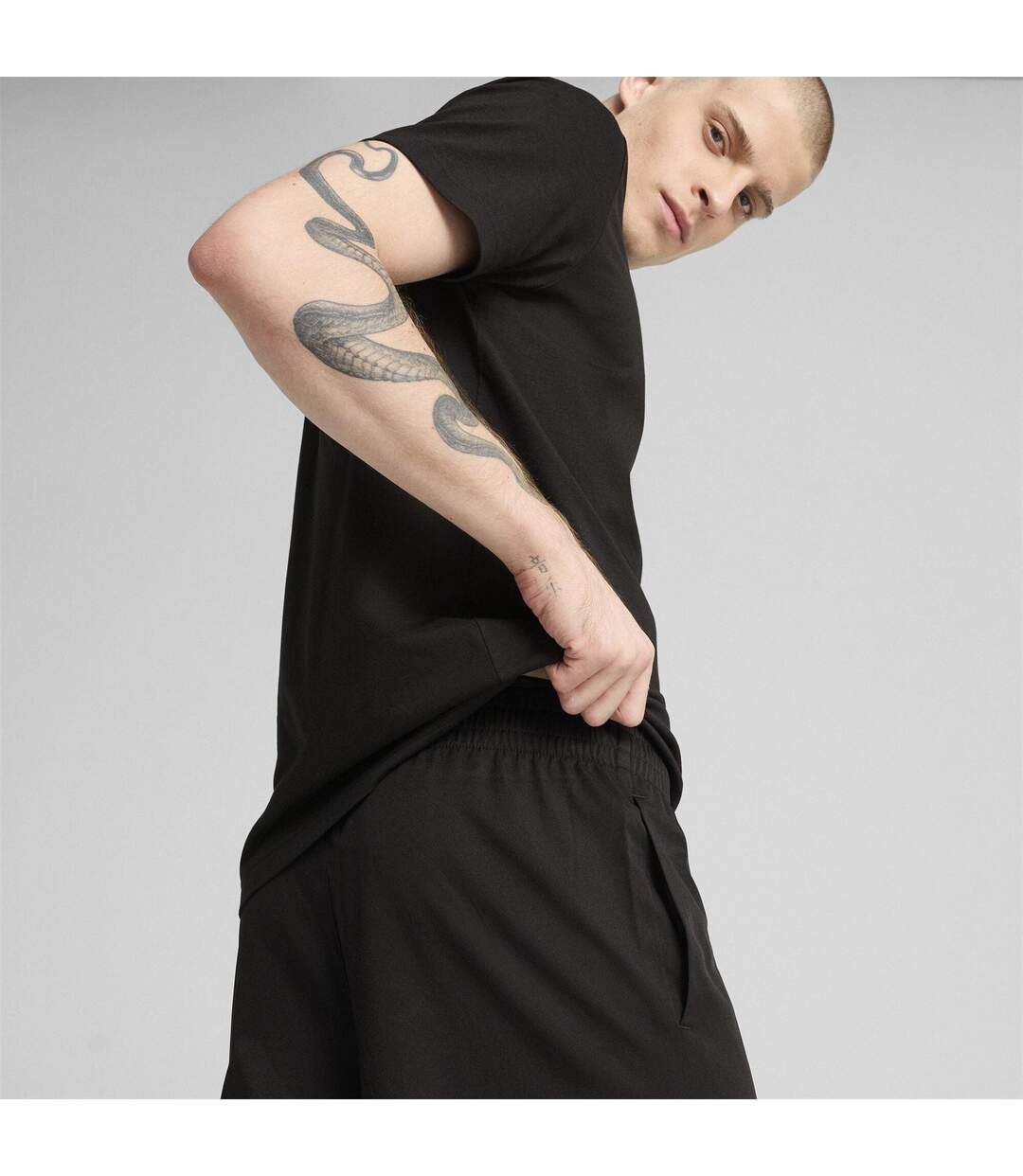 Mens Essential Woven Tracksuit Bottoms  Black Puma-3