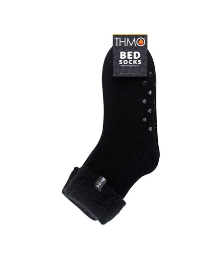 1 Pack Mens Soft Plush Lined Slipper Bed Socks