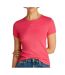 T-Shirt rose femme tommy hilfiger dw0dw17383-1
