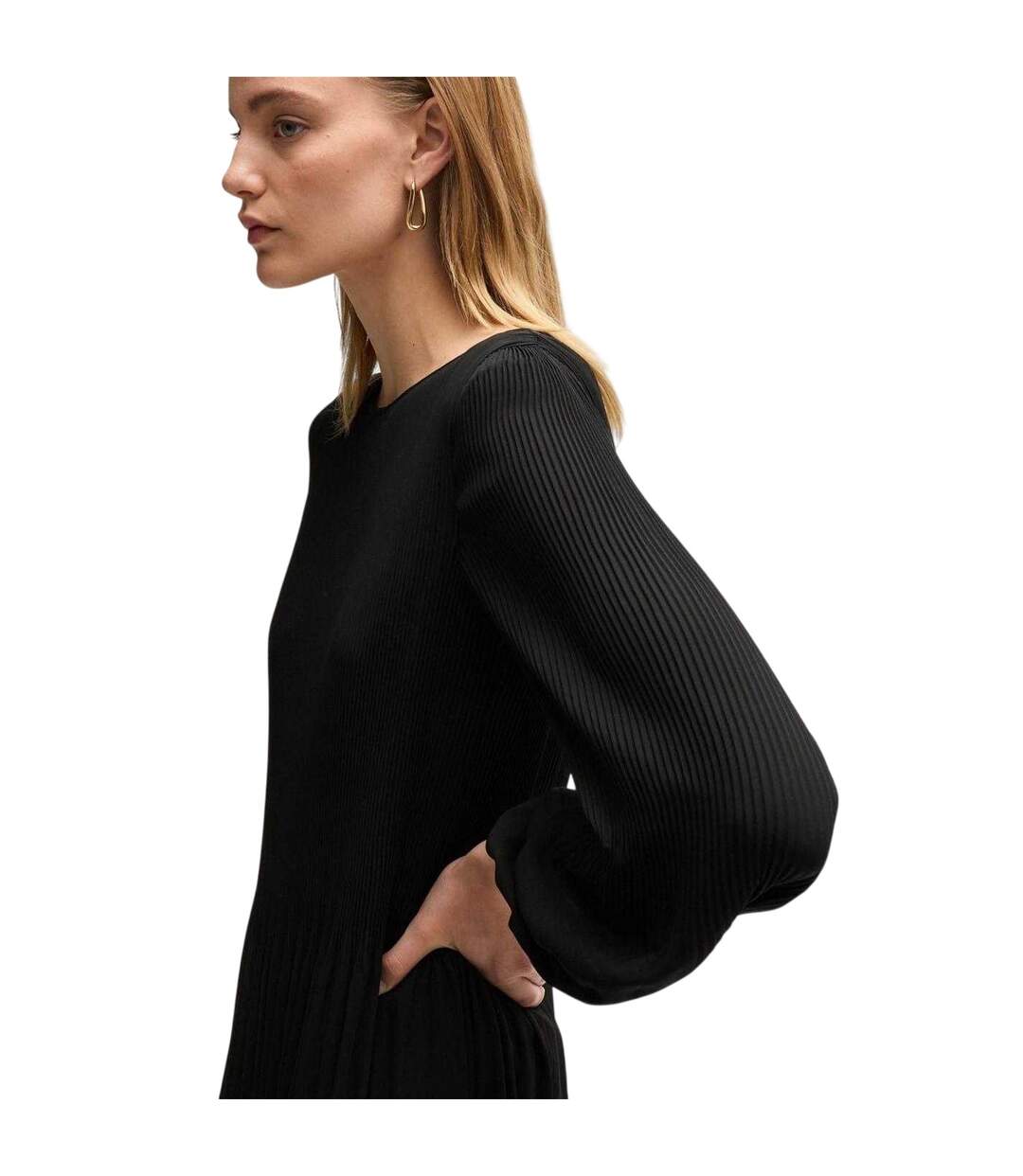 Robe Patineuse Femme Noir Boss-4