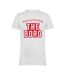 Unisex Adult The Boro Back T-shirt White Red AWD-1