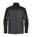 Stormtech Mens Cascades Soft Shell Jacket (Dolphin/Black) - UTBC4893