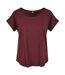 Build Your Brand Womens/Ladies Long Slub T-Shirt (Cherry) - UTRW8061