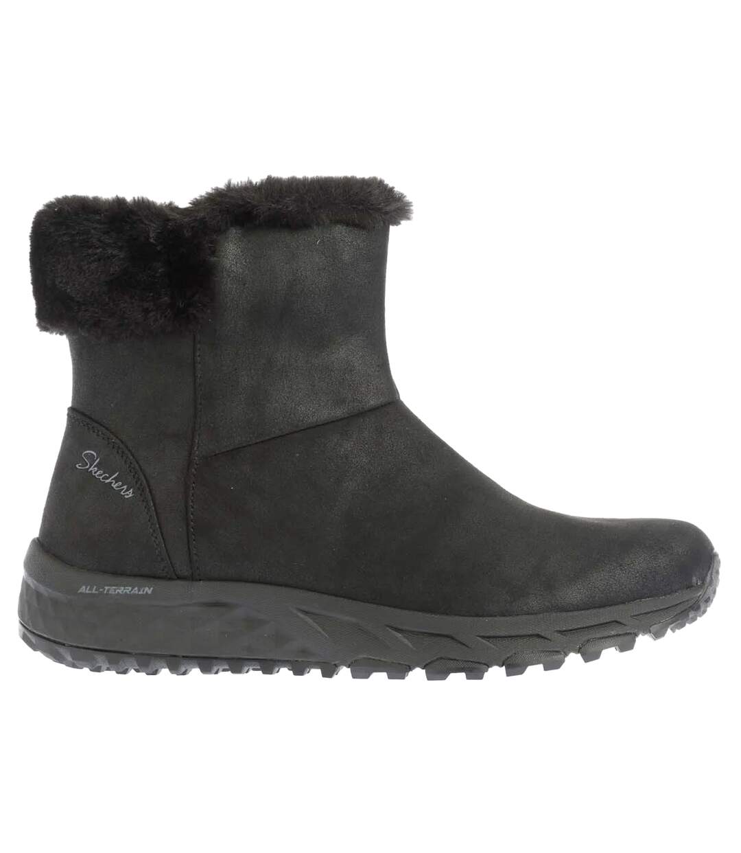Womens/ladies escape plan cozy collab boots black Skechers-3