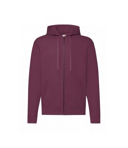 Sweat À Capuche Classic Homme Bordeaux Fruit Of The Loom