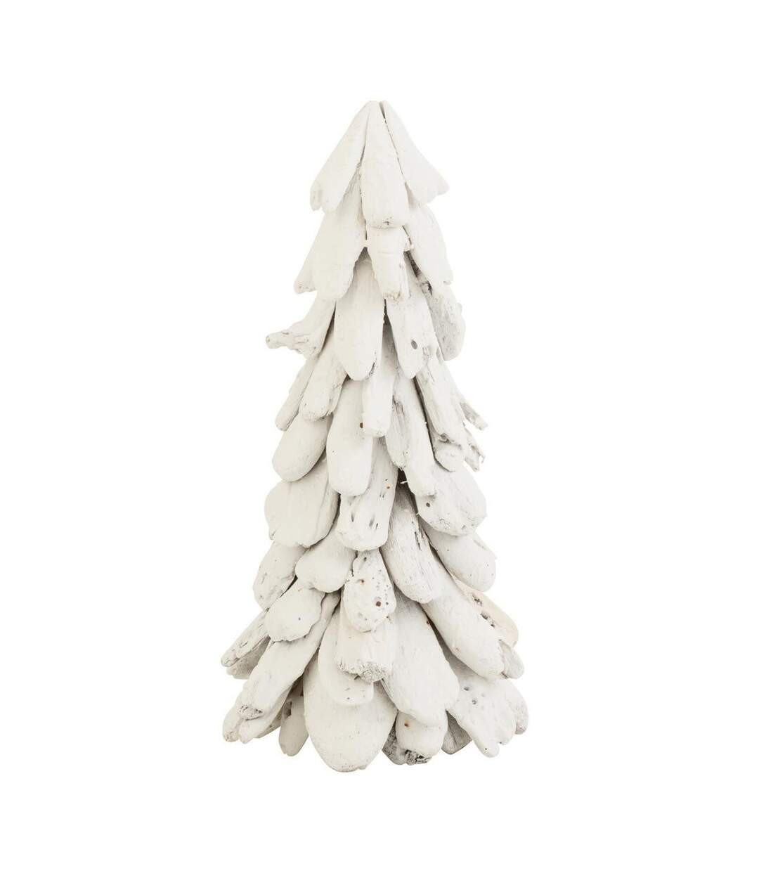 Sapin de Noël à Poser Bois Flotté 50cm Blanc-1
