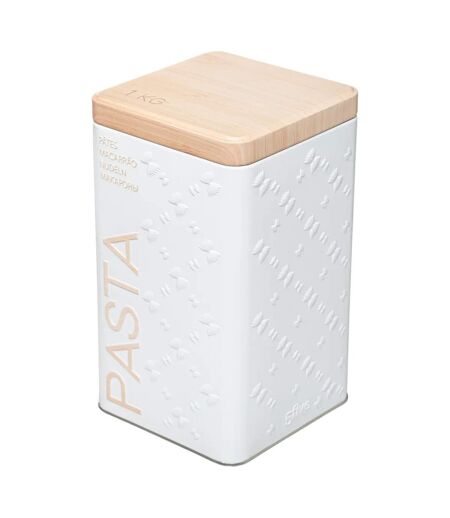 Boîte à Pâtes Scandi 18cm Blanc
