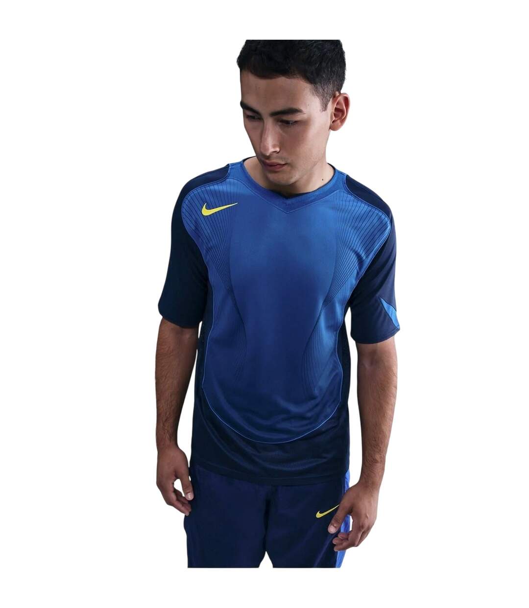 T-shirt Manches Courtes Motif/style Logo T90 Homme Bleu Nuit Nike-2
