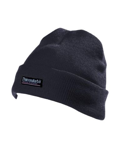 Yoko Unisex Hi-Vis Thermal 3M Thinsulate Winter Hat (Navy Blue) - UTBC1230