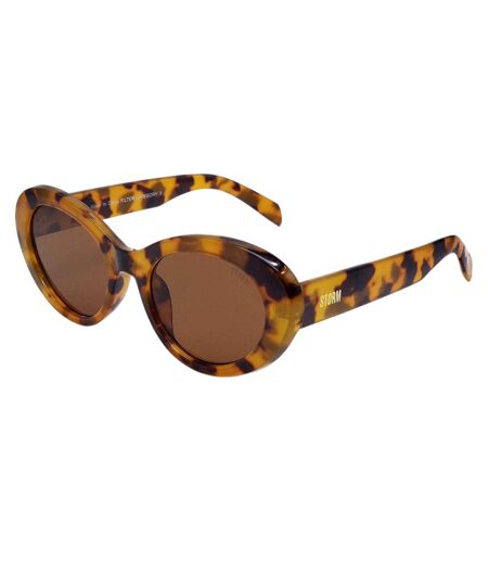 Lunettes De Soleil Motif/style Ovale Femme Taille Unique Marron Storm