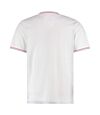 Kustom Kit Mens Fashion Fit Tipped T-Shirt (White/Red/Royal Blue) - UTPC3394