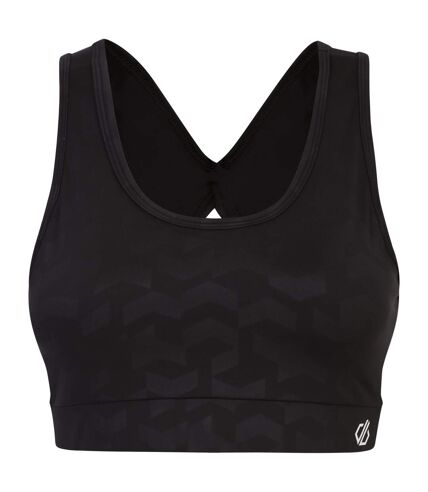 Dare 2B Womens/Ladies Swift Chevron Sports Bra (Black)