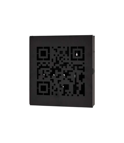 Boîte à Clés Métal QR Code 24cm Noir