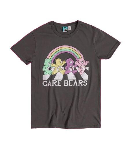 T-shirt Abbey Road Adulte Charbon Care Bears