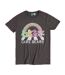 T-shirt Abbey Road Adulte Charbon Care Bears-1