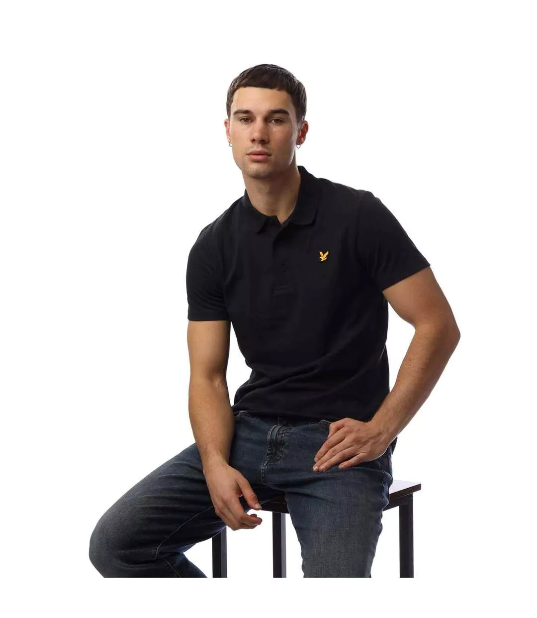 Polo Manches Courtes Motif/style Sports Homme Bleu Lyle & Scott-4