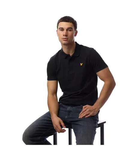 Polo Manches Courtes Motif/style Sports Homme Bleu Lyle & Scott