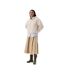 Womens/ladies Hooded Jacket Antique White Hunter-1