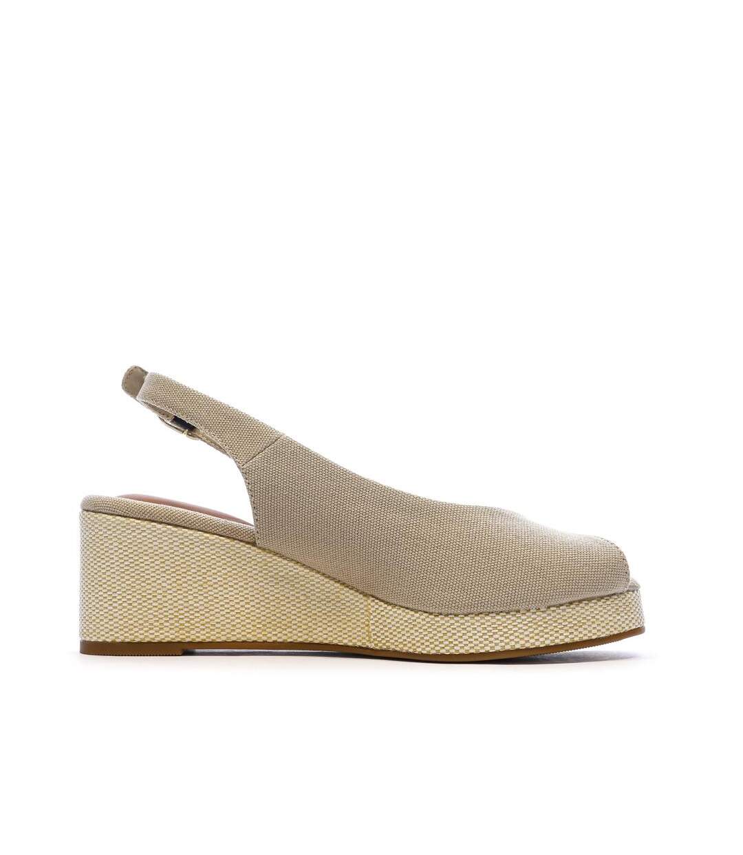 Sandales beiges femme tommy hilfiger flag-2